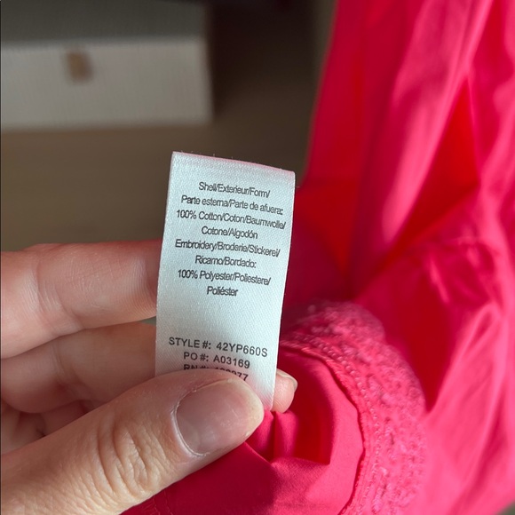 Hale Bob Solid Cotton Poplin Mini Fuchsia Dress XL (Kaja Solid Poplin Dress) - Picture 7 of 9